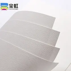 Baohong-Papel de Acuarela, 100% algodón, 300g, 20 hojas, profesional, Color agua, suministros de arte