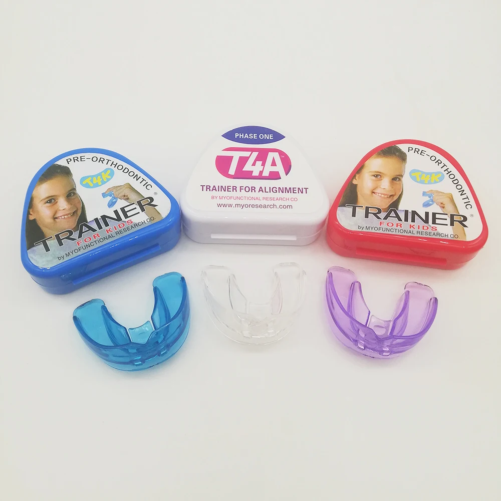 1 takım diş T4A ve T4K diş ortodonti Appliance Trainer hizalama parantez diş eğitmen yetişkinler için diş beyazlatma