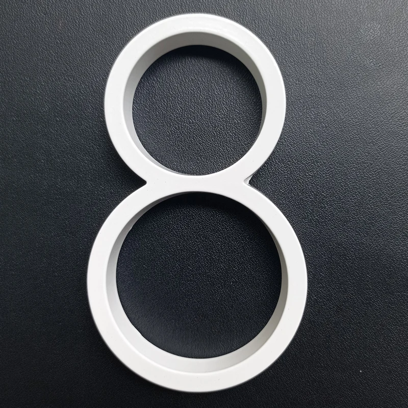 

127 мм белый плавающий современный дом номер белая дверь домашний адрес Номера для Hous цифровые таблички вывески для улицы 5 дюймов. #8