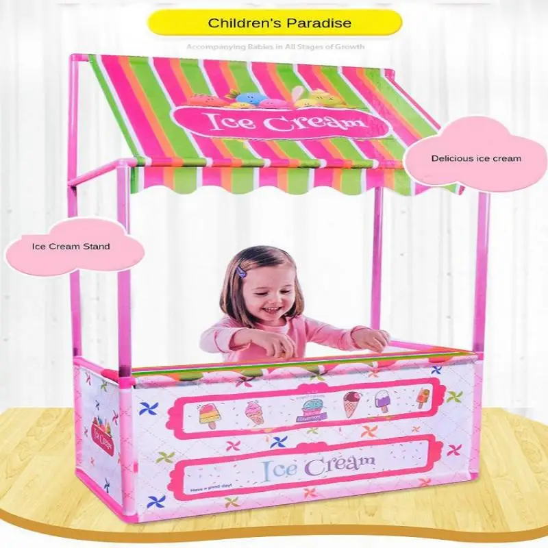 Child Ice Cream Playhouse Tent Store Developmental Learning Indoor Outdoor Fun