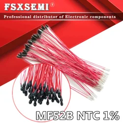 10 pz NTC MF52B 10K 100K 3435 cavo cinghia sonda B3435 B3950 1% sensore di controllo della temperatura del filo smaltato