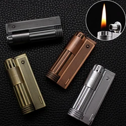 Vintage Petrol Kerosene Oil Lighter Fluid Metal Luxury Cigarette Encendedor Queroseno Gadgets For Men Dropship Suppliers