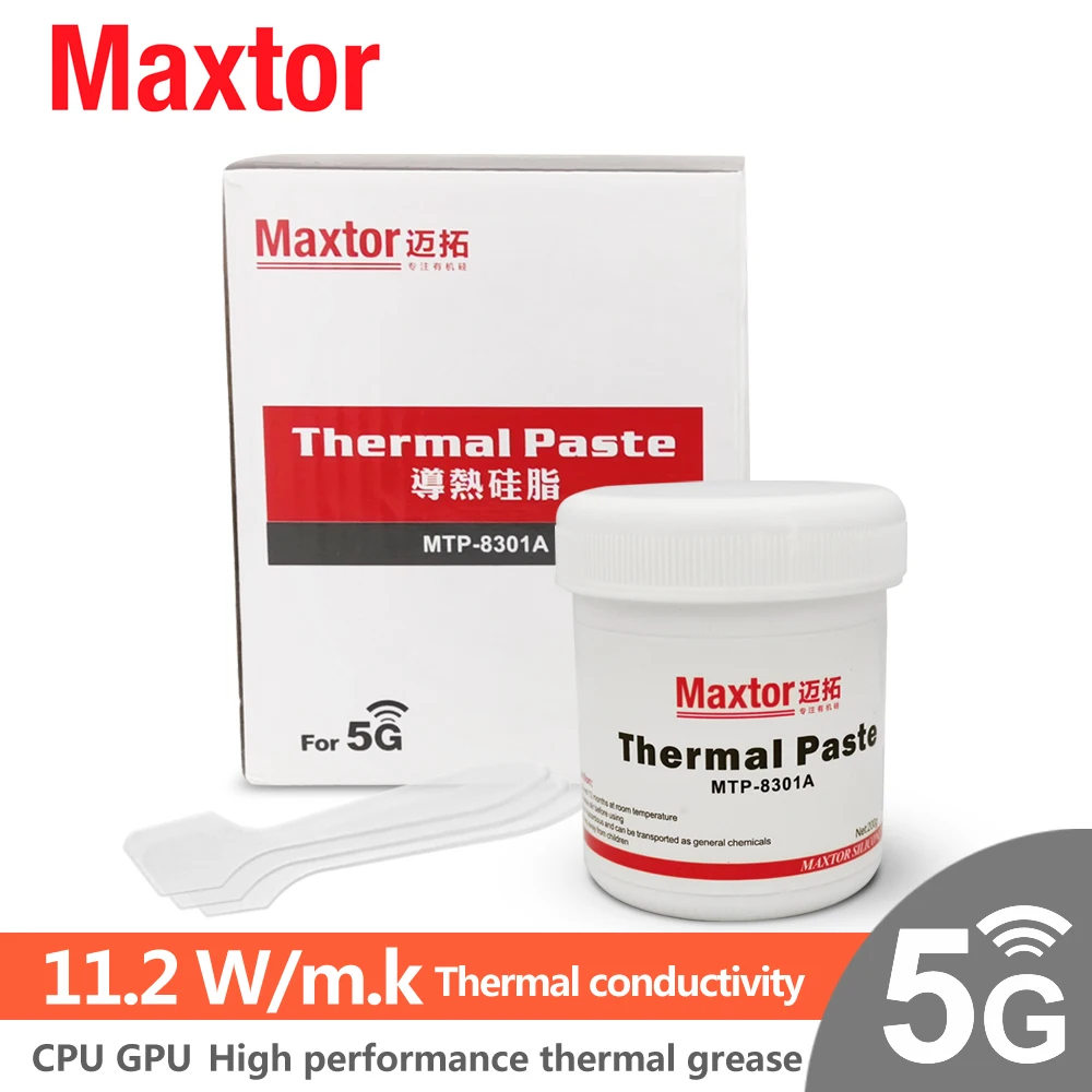 Maxtor-pasta térmica para ordenador, disipador térmico de grasa, 11,2 W/mk 8301A, PC, GPU, PS4, ordenador, 5G, equipo MCU