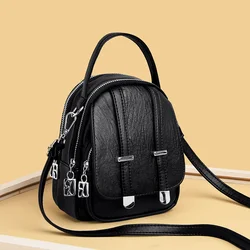 Women's bag 2021 new ladies luxury double handbag soft PU leather bag fashion coin purse ladies shoulder messenger bag hot