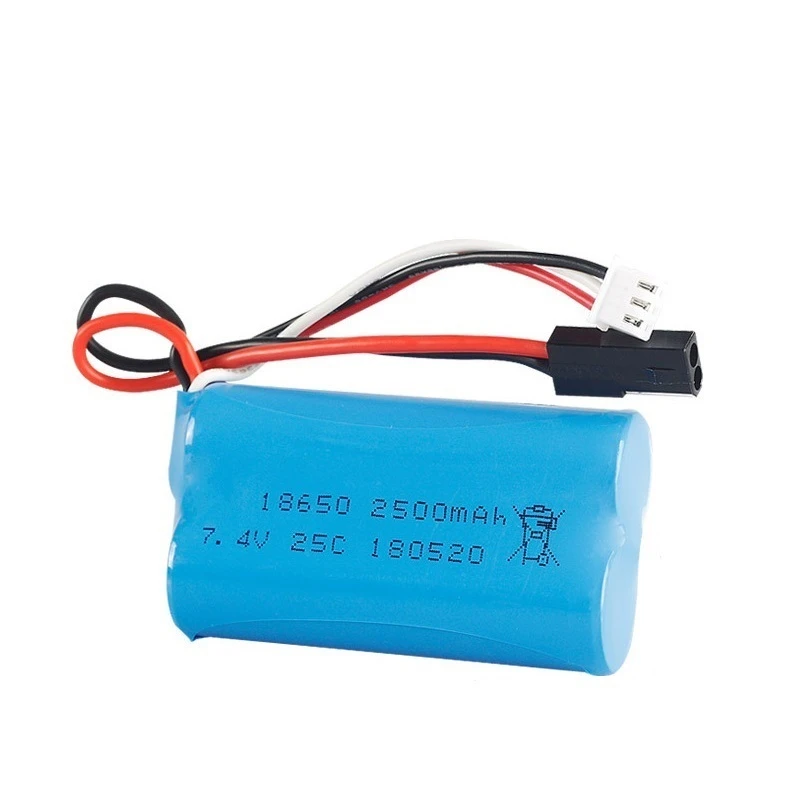 Batteria agli ioni di litio 18650 7.4V 2500Mah 25C per MJX T40 T40C F39 F49 T39 Syma 822 RC elicottero Drone parte per BG1518 BG1513 BG1515