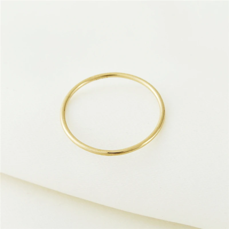 14K Gold gefüllter Stapelring Boho Goldschmuck Minimalistischer Knuckle Ring Anillos Mujer Gold Accessoires Böhmische Ringe für Frauen – Detail 14