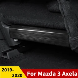 For Mazda 3 Axela 2019 2020 Car Seat Back Stainless steel Anti Kick Pad Protector Waterproof Child Anti Dirty Protection Case