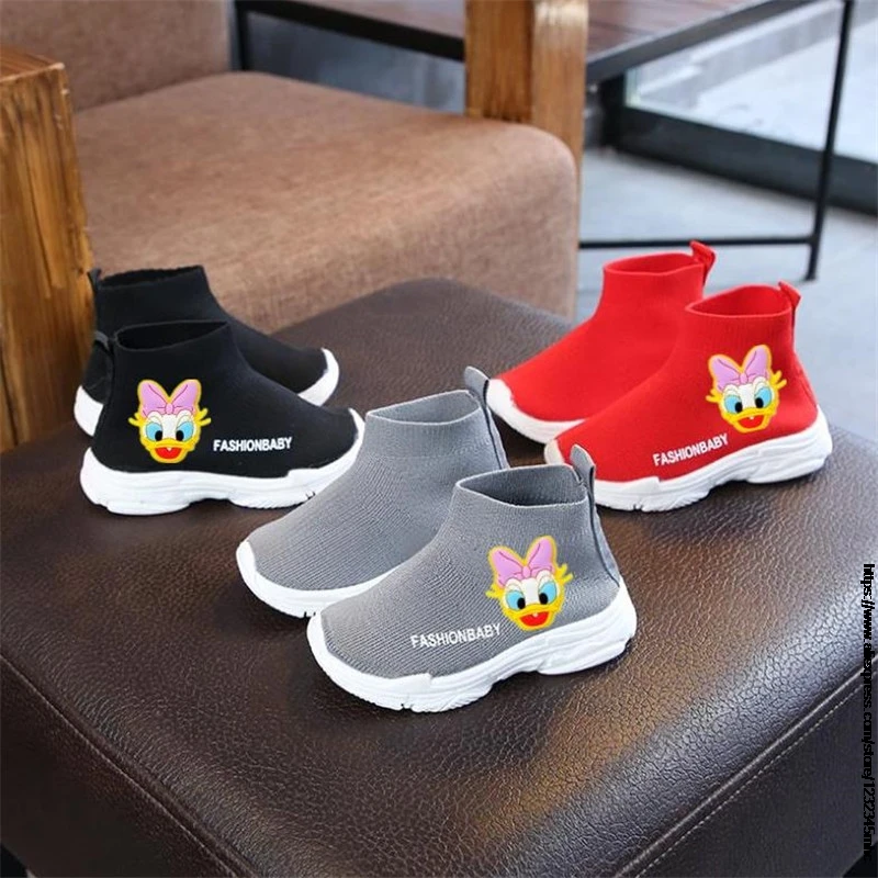 Bambini anatra primavera autunno topolino bambini scarpe Casual bambini LED Sneakers ragazze neonati scarpe sportive Sneakers