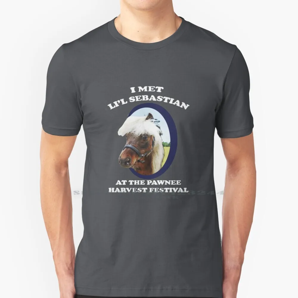 Li'l T-Shirt 100% Cotton T Shirt Parks And Recreation Parks Recreation Amy Poehler Leslie Knope Ben Wyatt Adam Tiny Horse I Met