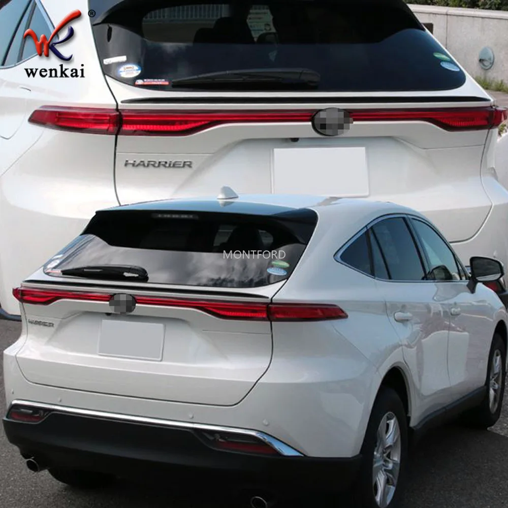 For Toyota Harrier(Venza) 2020 Modified Tail Tailplane Spoiler Rear Wing Strip Car Accessories 1pc