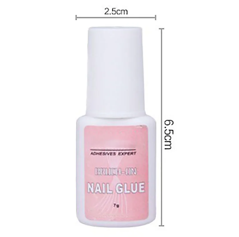 7G Sneldrogende Nail Lijm Voor Valse Nagels Glitter Acryl Decoratie Met Borstel Valse Nagel Gel Nail Care Tools nail Accessoires