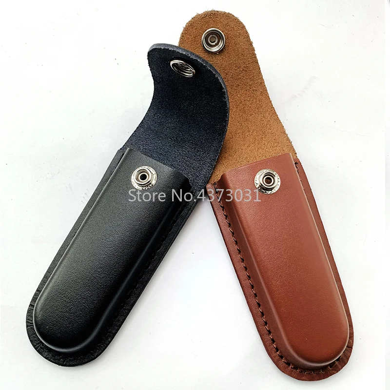 Nuovissimo fodero/coltello pieghevole fodero fondina coltello in pelle il primo piano fodero per coltello in pelle per coltello svizzero