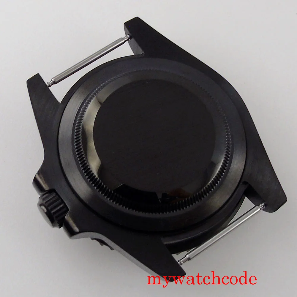 40mm Stainless Steel PVD Watch Case Alloy Bezel Insert for ETA2824 PT5000 Movement Sapphire Glass 100m Waterproof 120 Clicks Bez