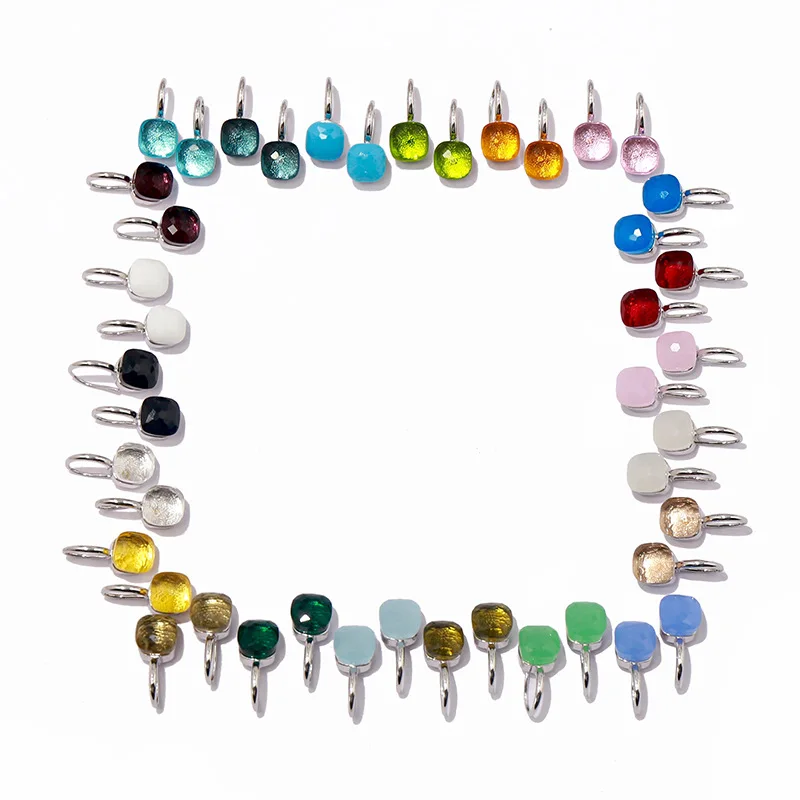 High Quality Candy Style Pendant 22 Colors Crystal Drop Earrings For Women Fashion Jewelry LE021