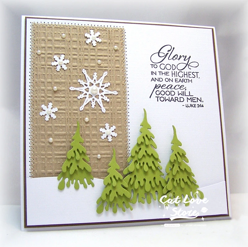 قوالب تقطيع المعادن لشجرة الكريسماس ، استنسل سكرابوكينغ ، صنع البطاقات ، الحرف الزخرفية ، النقش ، قوالب جديدة لعام 2019 #5