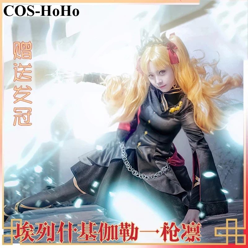 COS-HoHo Anime Fate/Grand Order FGO Ereshkigal Game Suit Elegant Dress Uniform Cosplay Costume Halloween Role Play Outfit Women