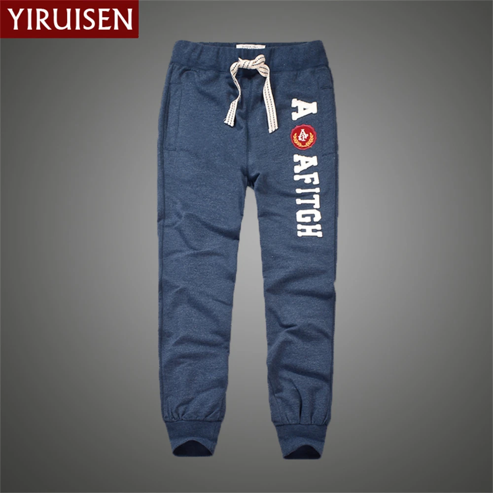 

YiRuiSen Vintage Embroidery Male Long Sweatpants Casual Daily Mens Regular Comfortable Soft Fashion Clothing