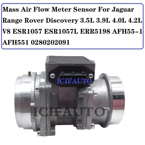 Mass Air Flow Meter Maf Sensor for Jaguar Range Rover Discovery 3.5L 3.9L 4.0L 4.2L V8 ESR1057 ESR1057L ERR5198 AFH55-1 AFH551