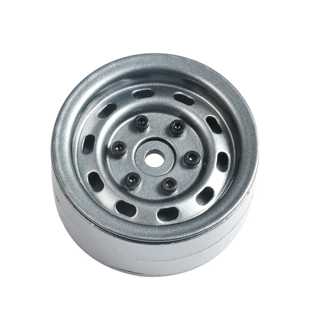 YEAHRUN Heavy Duty 100g Metal 1.9 Inch Beadlock Wheel Rims Hubs for Axial SCX10 90046 D90 1/10 RC Crawler Car Parts