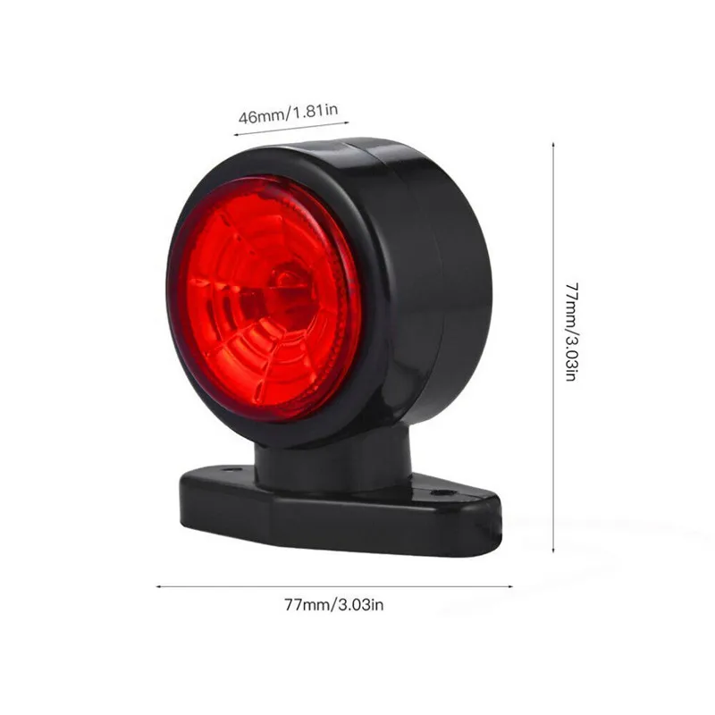 2 adet 24v kamyon işaretleyici lamba anahat işaretleyici 12V kamyon yan ikaz lambaları römork aydınlatma yan işaretleyici ışık kamyon LED yan