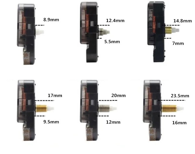 10 sets/lot 12888 SUN Hollow Gold hands Step-seconds Movement Quartz Wall Clock Movement Mechanism Repair with screw gasket hook