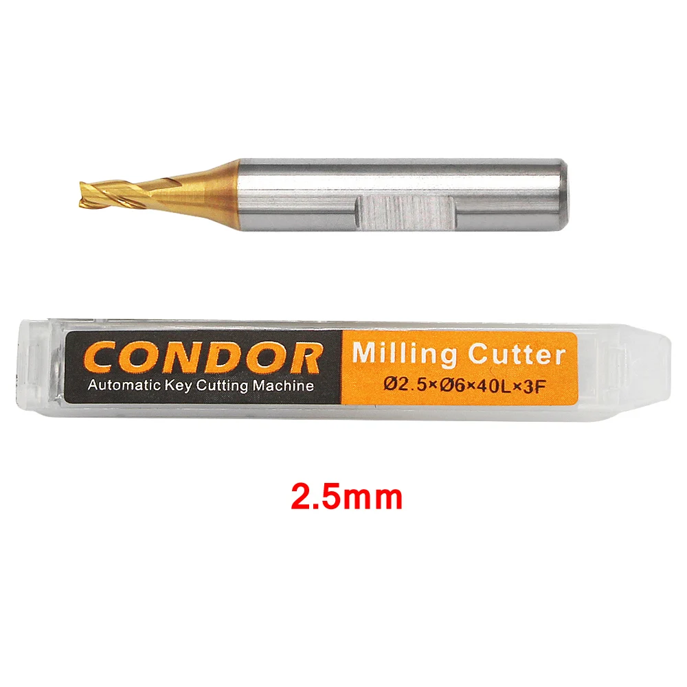 Xhorse 1,0mm 1,5mm 2,0mm 2,5mm sonda de fresado para CONDOR XC MINI Plus XC-007 Dolphin XP-005 XP-007 máquina cortadora de llaves