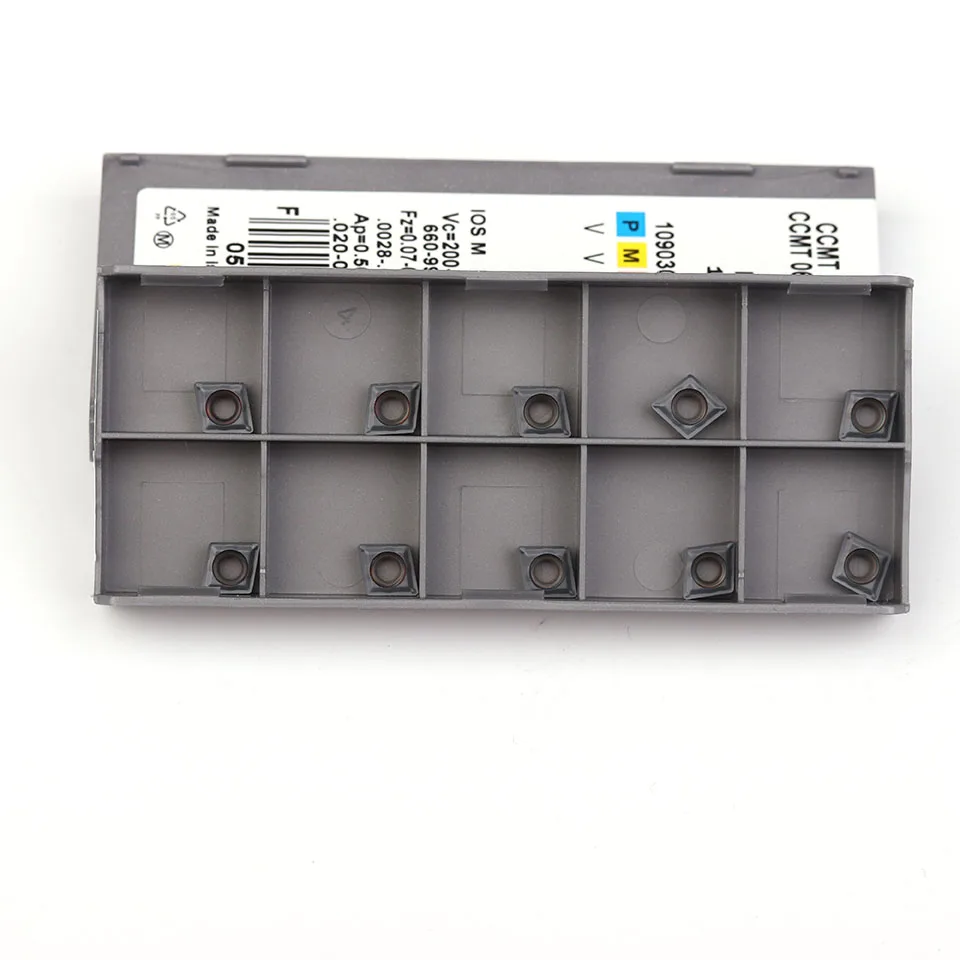 Imagem -05 - Ferramentas de Gerencio Interno Ccmt 060204 Carboneto Inserção Torno Ferramenta de Torneamento Torno Ccmt060204 sm Ic908