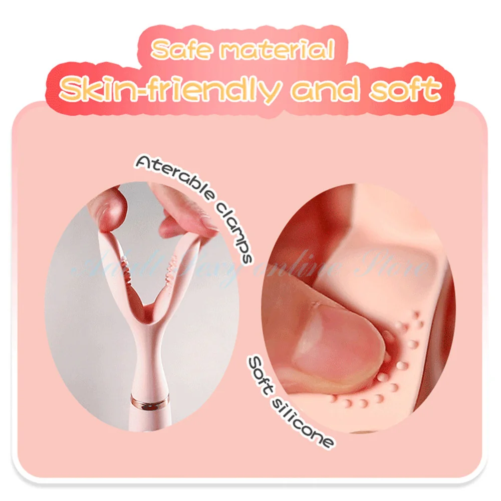 Nipple Clamp Vibrator Female Intimate Goods For Women Clitoris Clip Stimulator Nipple Massager Gender Erotic Toys Sex Machine