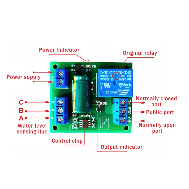 วาล์วควบคุมระดับน้ำอัจฉริยะลูกลอยแท๊งค์เติมน้ำอัตโนมัติสำหรับแท้งน้ำห้องน้ำชักโครกบ่อปลาปั้มน้ำมันโมดูลสวิทช์ถังน้ำระดับของเหลวอัตโนมัติอุปกรณ์สูบน้ำ