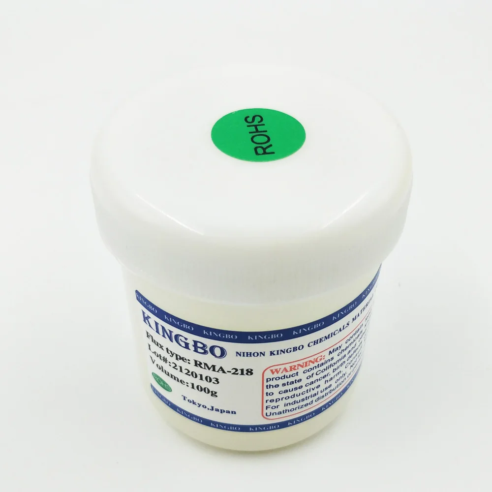 Promotions!! clear Kingbo RMA-218 bga Solder Flux Paste Solder 100g for SMT Reballing