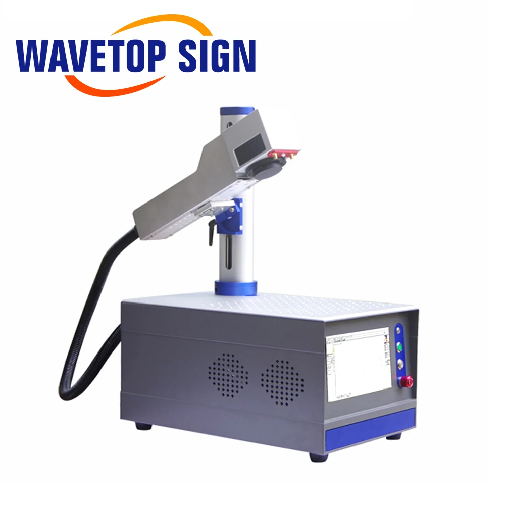 WaveTopSign 1064nm 20w Portable Fiber Laser Marking Machine Marking Range 175x175mm for Metal Stainless Steel