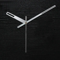 Shaft Clock Hands 9512# Silver& Black Quartz Clock Accessory DIY Metal Aluminum Material High Quality Kits