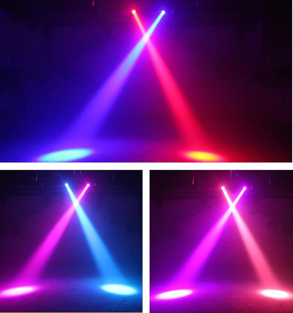 Imagem -04 - Rgbw Beam Moving Head Light Luzes Led dj Disco Iluminação Party Stage Dmx 4in 60w