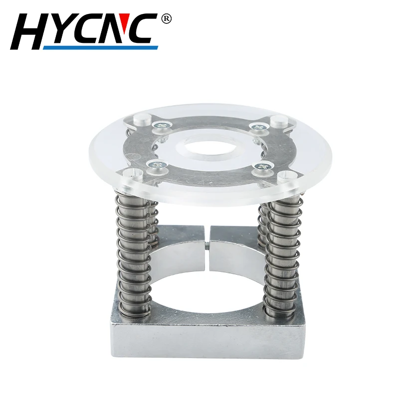 CNC 플레이트 거치대 아크릴 바닥 플로팅 거치대 직경 65mm 80mm 10mm 고정 거치대, 가죽 조각 및 절단에 사용