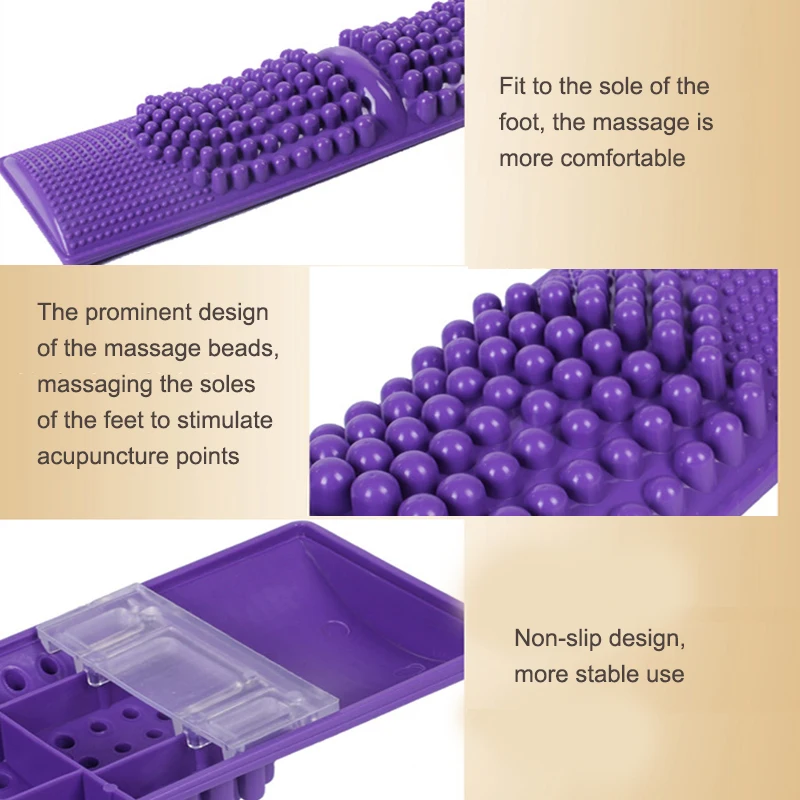 Foot Massager Sturdy Plastic Portable Home Reflexology Toe Acupressure Mat for Adults Women Men Massage Foot Acupuncture Point