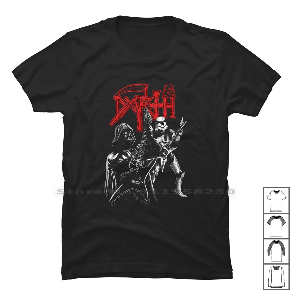 Darth Metal T Shirt 100% Cotton Cartoon Gamers Movie Metal Gamer Darth Game Dart Art Ny Me Funny