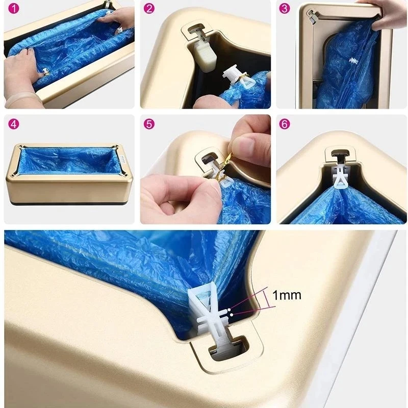 100-800PCS Disposable PE Shoe Cover For Automatic Shoe Cover Machine Special T Buckle Shoe Cover Disposable Machine Shoe Cover