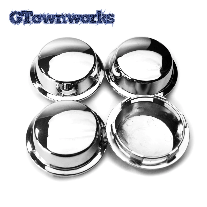 4pcs 74mm 56mm Car Wheel Center Cap Accessories For Rim Cover Dome Styling Dust Refits Hubcap ABS Plastic Chrome