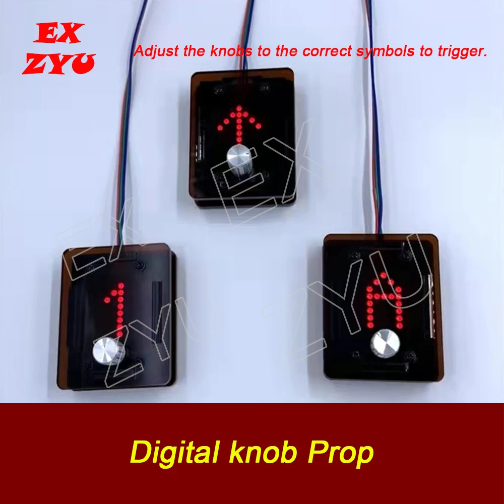 

EX ZYU Digital Knob Prop Adjust the knobs to correct symbols to trigger the puzzle lock real life chamber room game