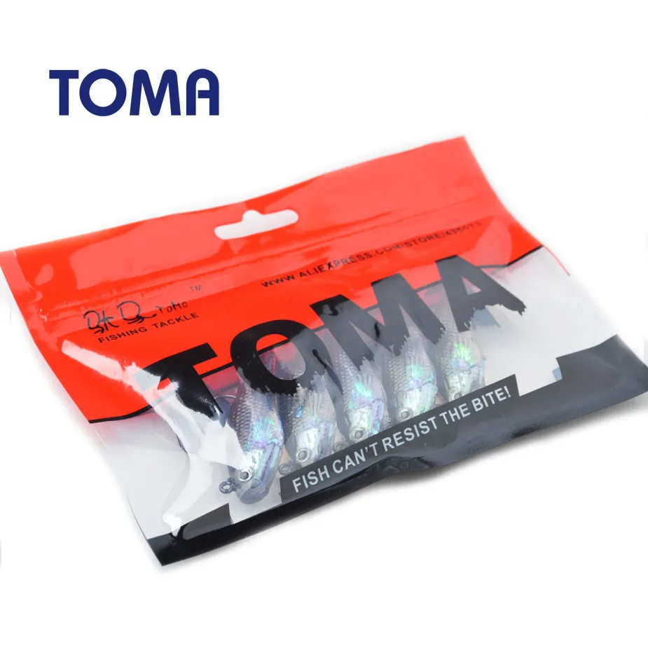 TOMA Soft Lure 7g 10g 13g 15g Artificial Bait Silicone Sinking Fishing Lure Sea Bass Jig Head Soft Bait For Carp Fishing Tackle