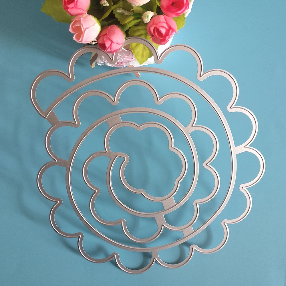 New big flower metal cutting dies DIY scrapbook, embossed card making, photo album decoration, handmade crafts