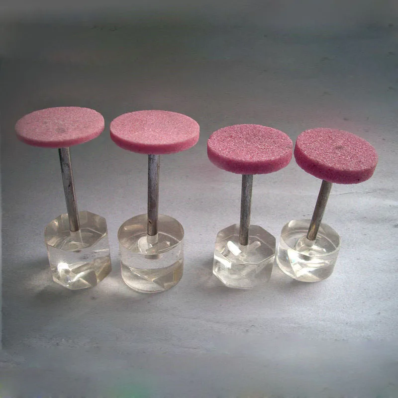 Kualitas Tinggi 100 Pcs Bentuk Datar Keramik Mount Point Grinding Batu Kepala Grinding Wheel Abrasive Grinding Kepala untuk Logam Memperbaiki