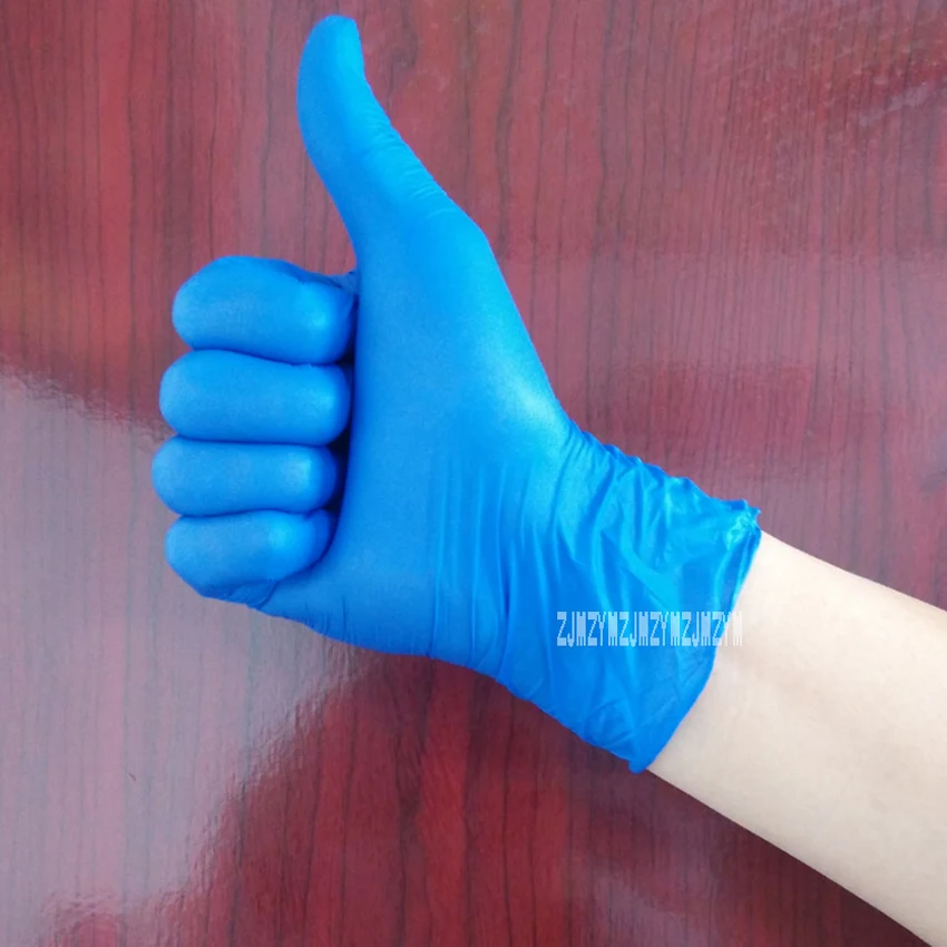 White Blue Disposable Latex Gloves For Home Cleaning Food/Rubber/Garden Gloves Universal For Left and Right Hand