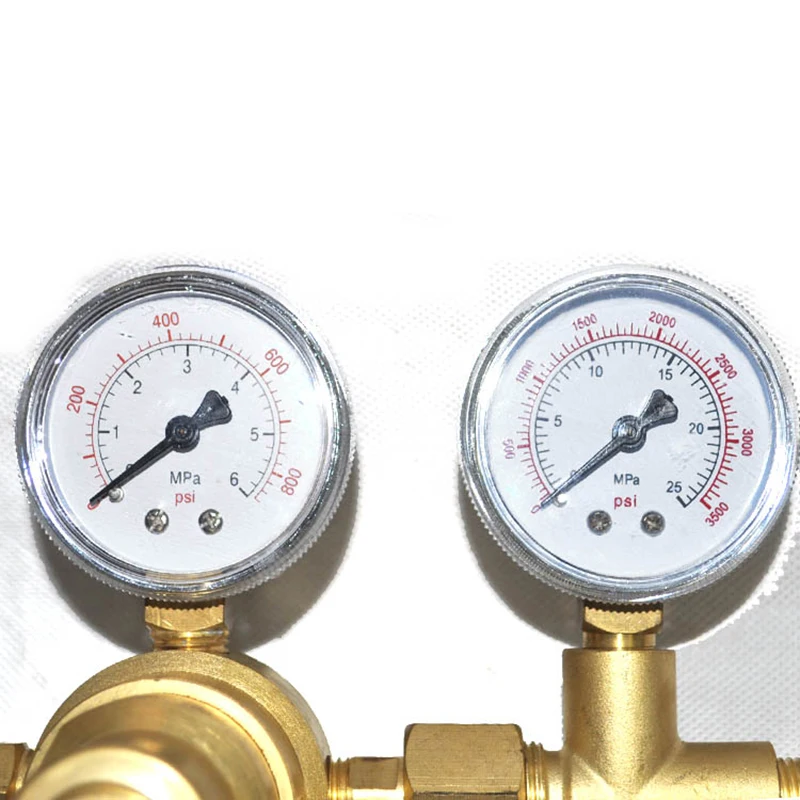 6mpa Nitrogen pressure reducer YQD-370 copper relief valve pressure gauge Central air conditioning pressure leak detection