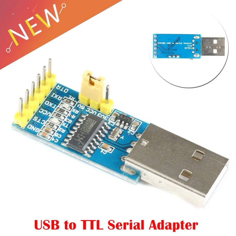 USB to TTL Serial Adapter Module CH340G Downloader 3.3V 5V Converter Pro Mini STC ISP For Arduino