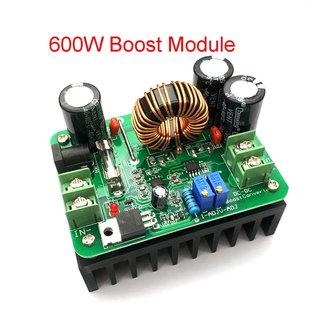 

600W Boost Module Power Supply DC-DC Step Up Constant Current Voltage 9v-60V To 12v-80V 48V 72V Booster Converter