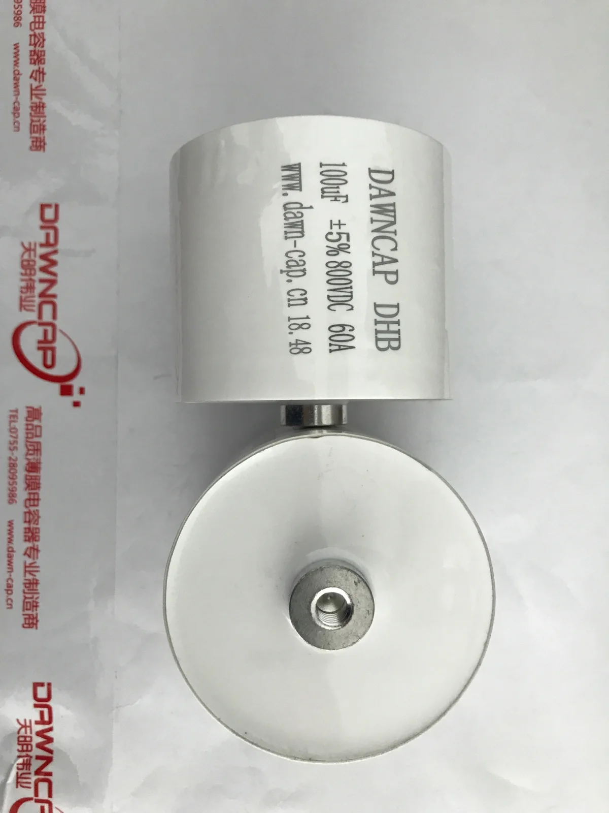 Large Capacity Filter Capacitor 800VDC 100UF 10% M8