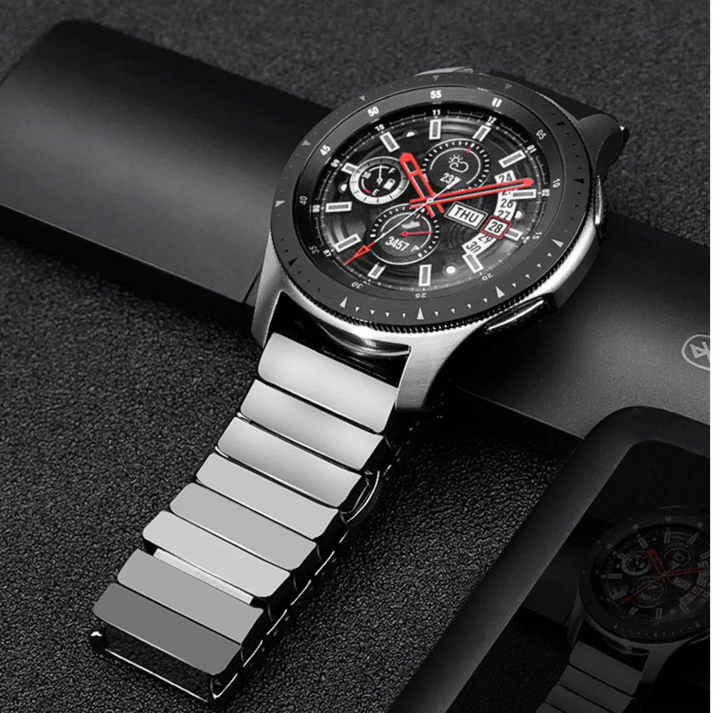 22mm watch band for Samsung Galaxy watch 3 45mm Gear S3 Frontier correa Ceramic bracelet Huawei watch GT 2-2e-pro 46mm straps