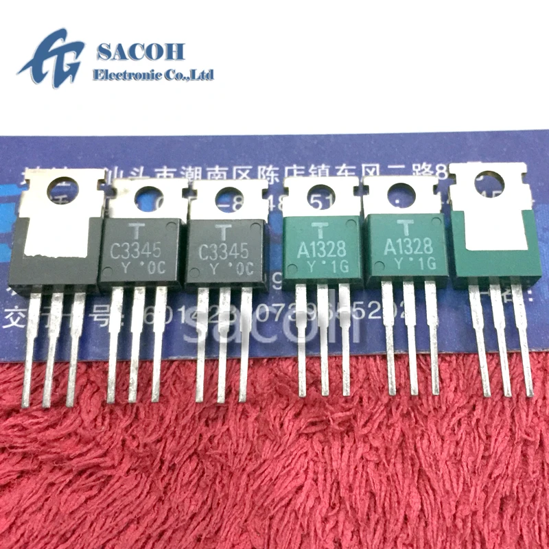 

New Original 10Pairs(20Pcs)/Lot 2SA1328 A1328 + 2SC3345 C3345 TO-220 12A 60V SILICON PNP EPITAXIAL TYPE