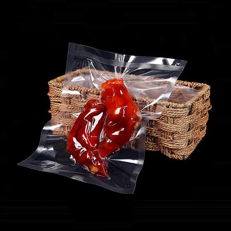 Open Top Transparent Bag Plastic Food Meat Fish Fruit Self-Sealing Clear Plastic Fresh Keeping Storage Bags Factory Wholesale